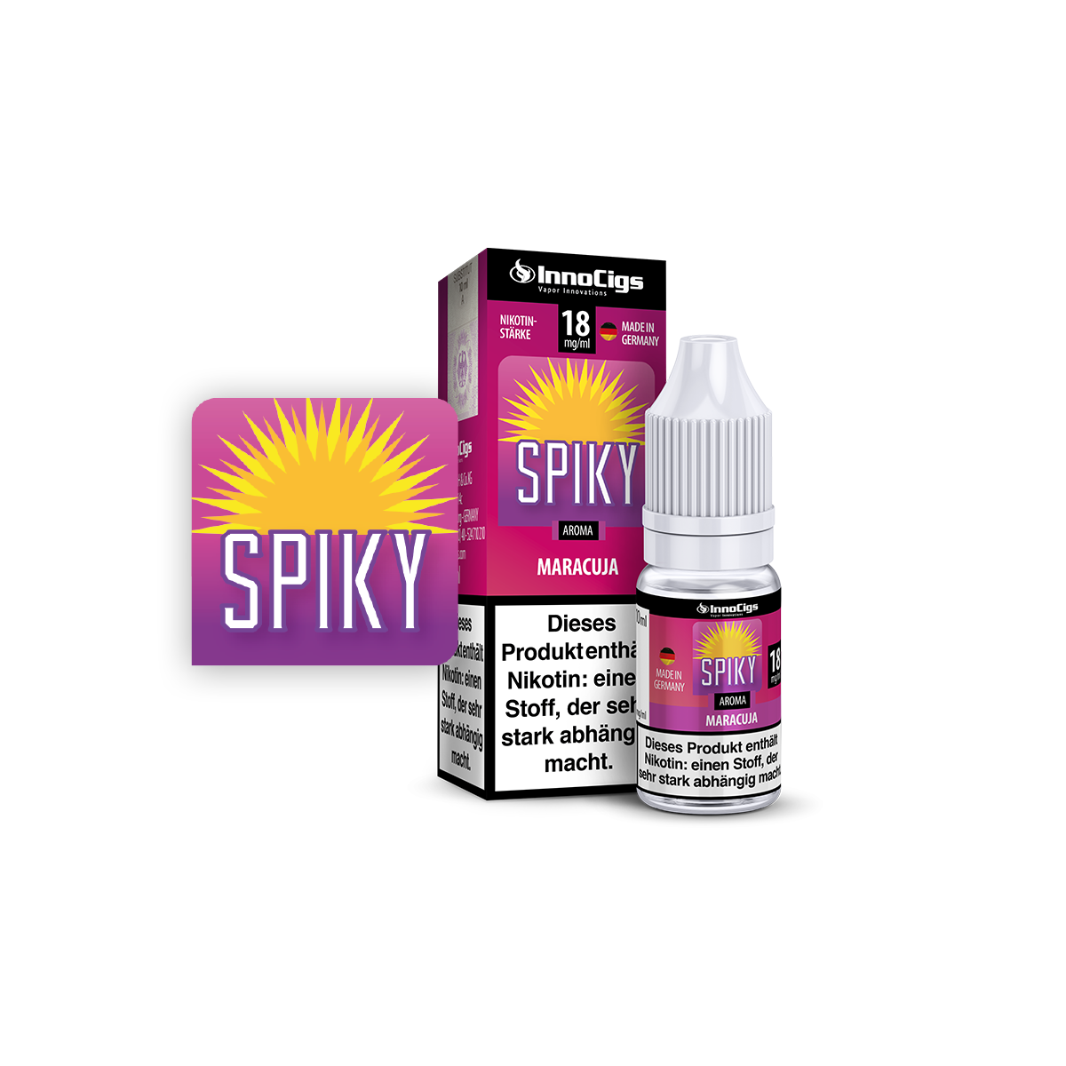 Spiky Maracuja Aroma - Liquid für E-Zigaretten 6...