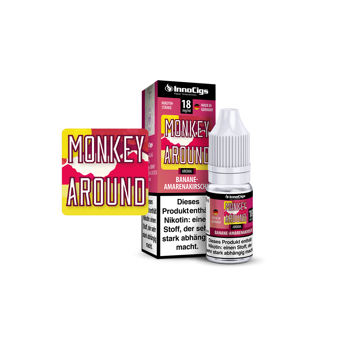 InnoCigs - Monkey Around Bananen-Amarenakirsche Aroma 0...