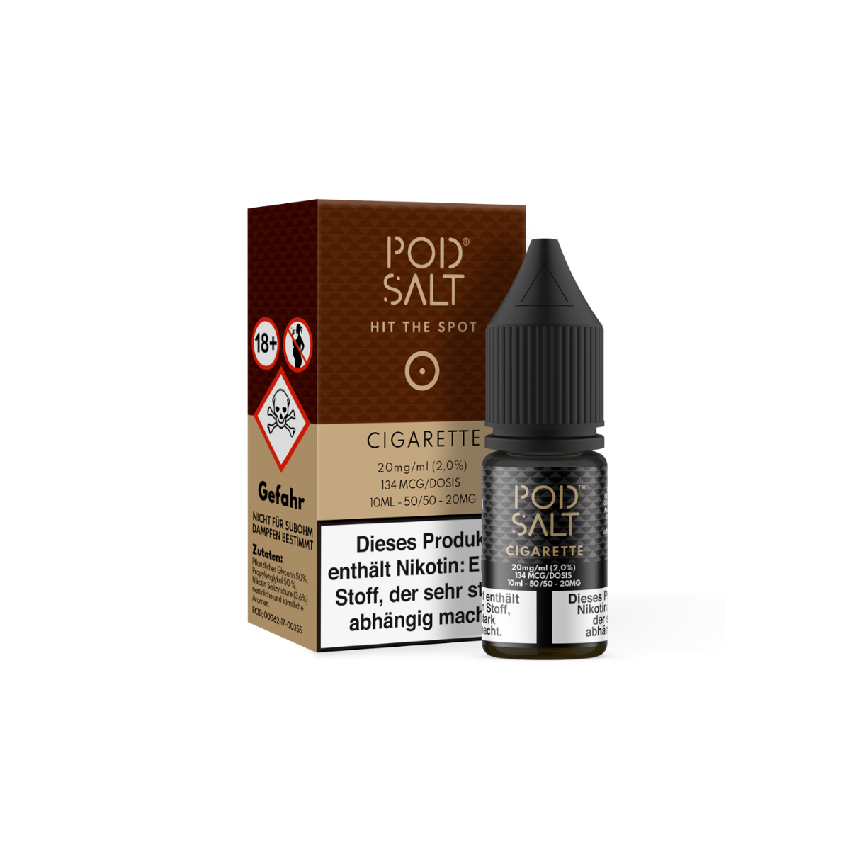 Pod Salt - Cigarette - Nikotinsalz Liquid 20 mg/ml 5er