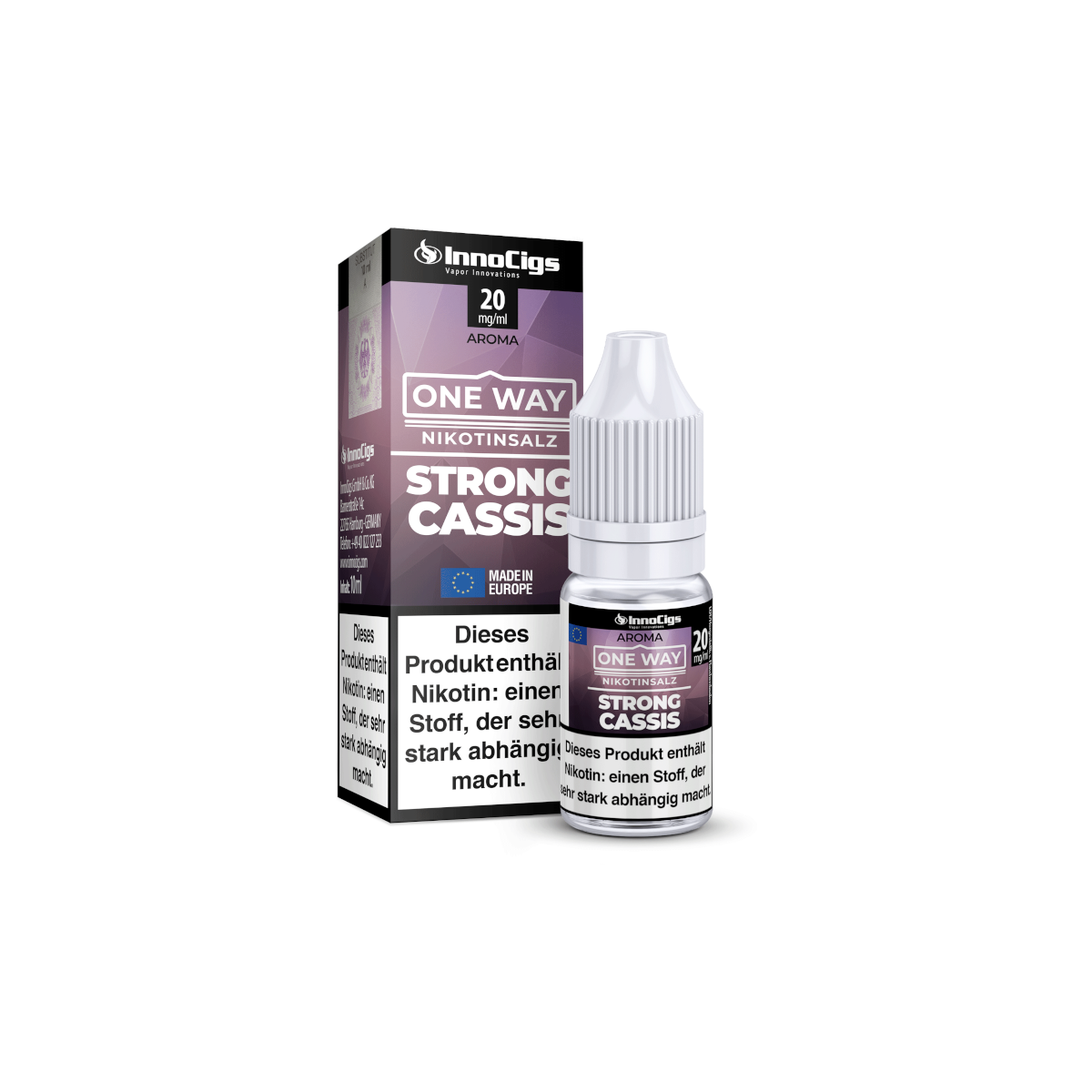 InnoCigs - One Way - Strong Cassis - Nikotinsalz Liquid