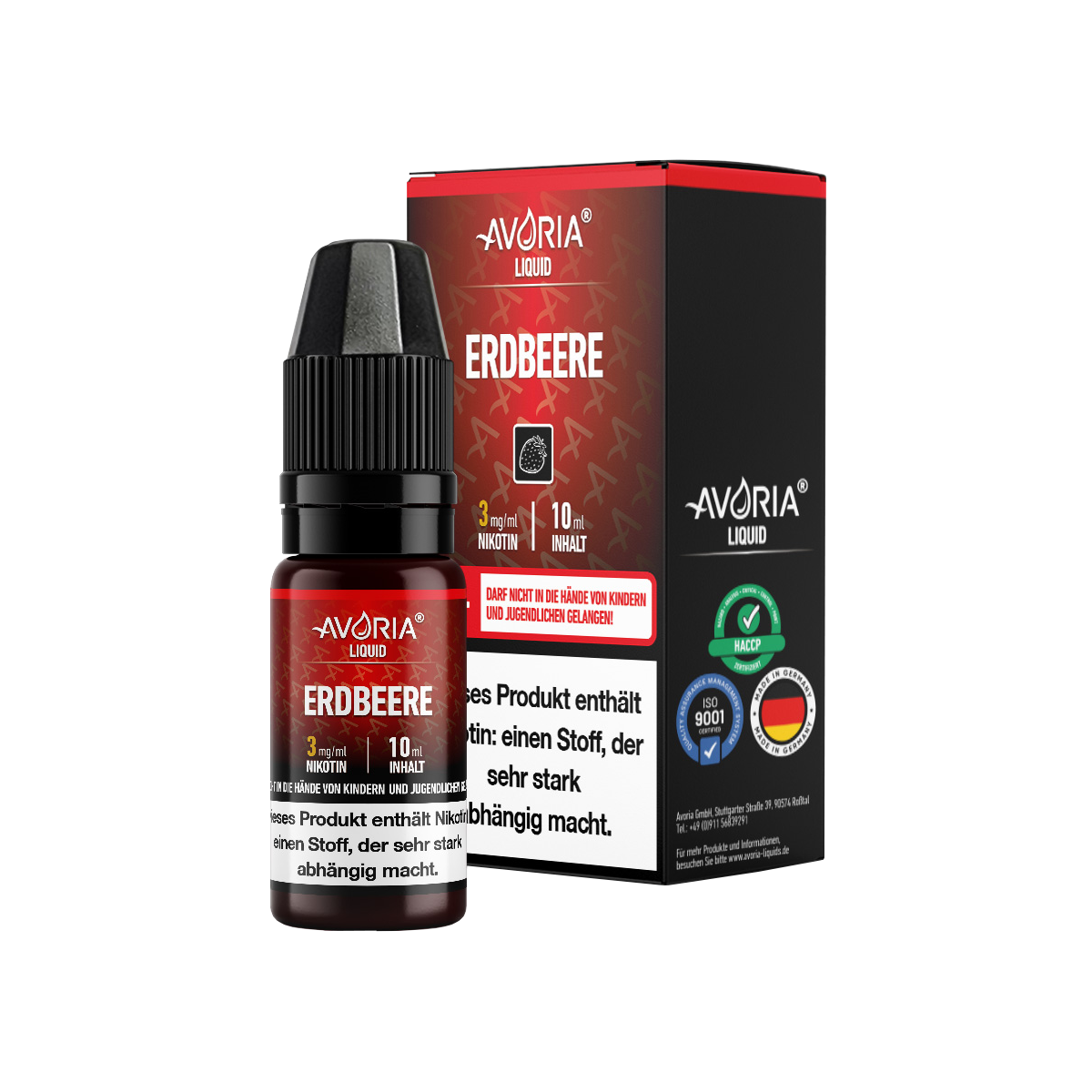 Avoria - Erdbeere E-Zigaretten Liquid 6 mg/ml